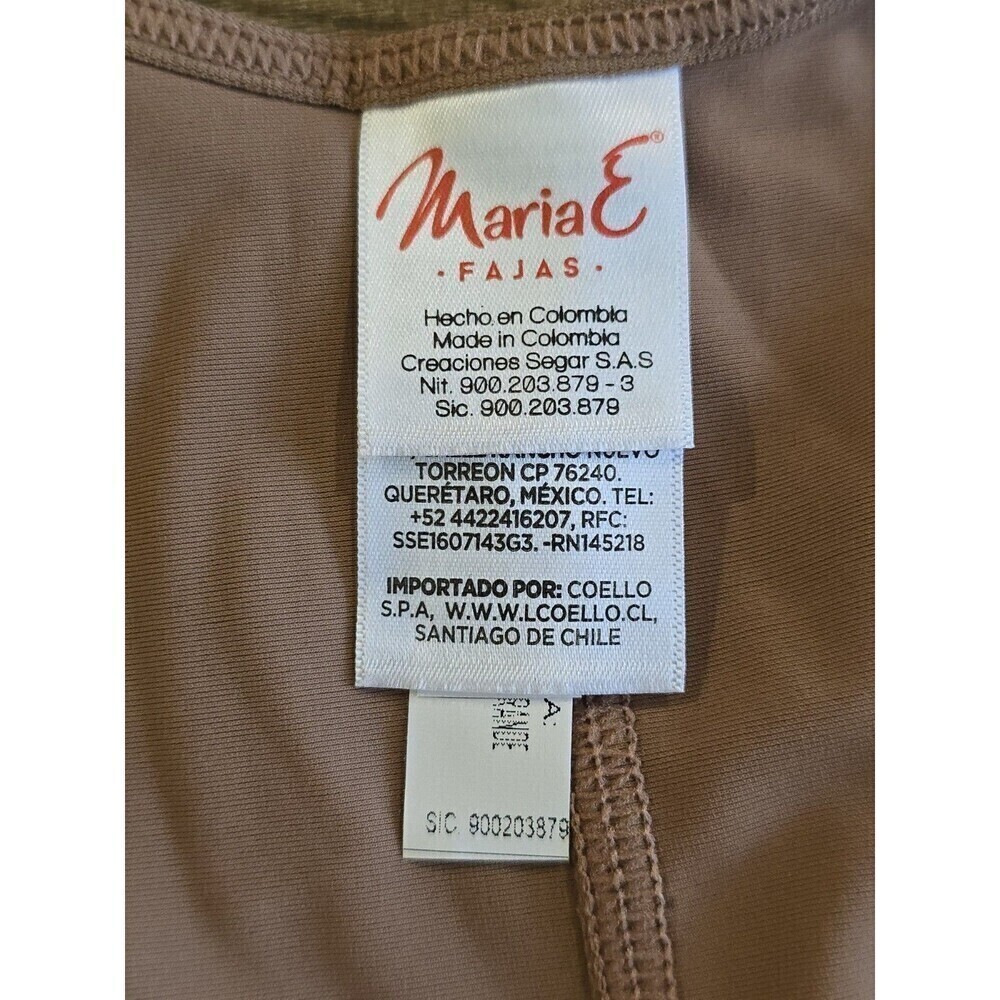 MariaE Fajas Capri Bodysuit XXL Mocha Post Surgical Compression Shapewear - Picture 9 of 14